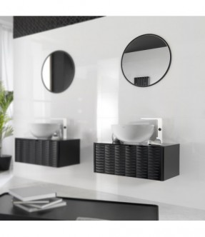 PACK MUEBLE LOUNGE DIAMONDS 80CM NEGRO