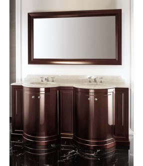 REGENT MAHOGANY MEUBLE SOUS LAVABO DOUBLE
