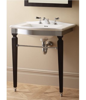 Console avec les pieds en bois massif pour Lavabo semi-encastré