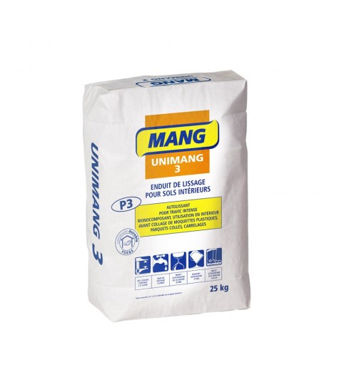  Enduit de Lissage de sol UNIMANG 3 Bostik pour sols intérieurs - sac de 25 kg