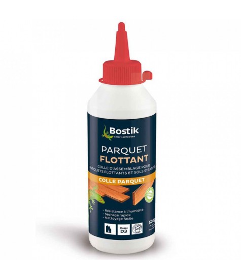  Colle pour collage rainures et languettes des parquets flottants biberon de 500g 